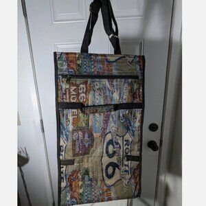 Travel Design Rolling Shopping‎ Cart/Bag with Wheels / Lightweight/ Big 20x12